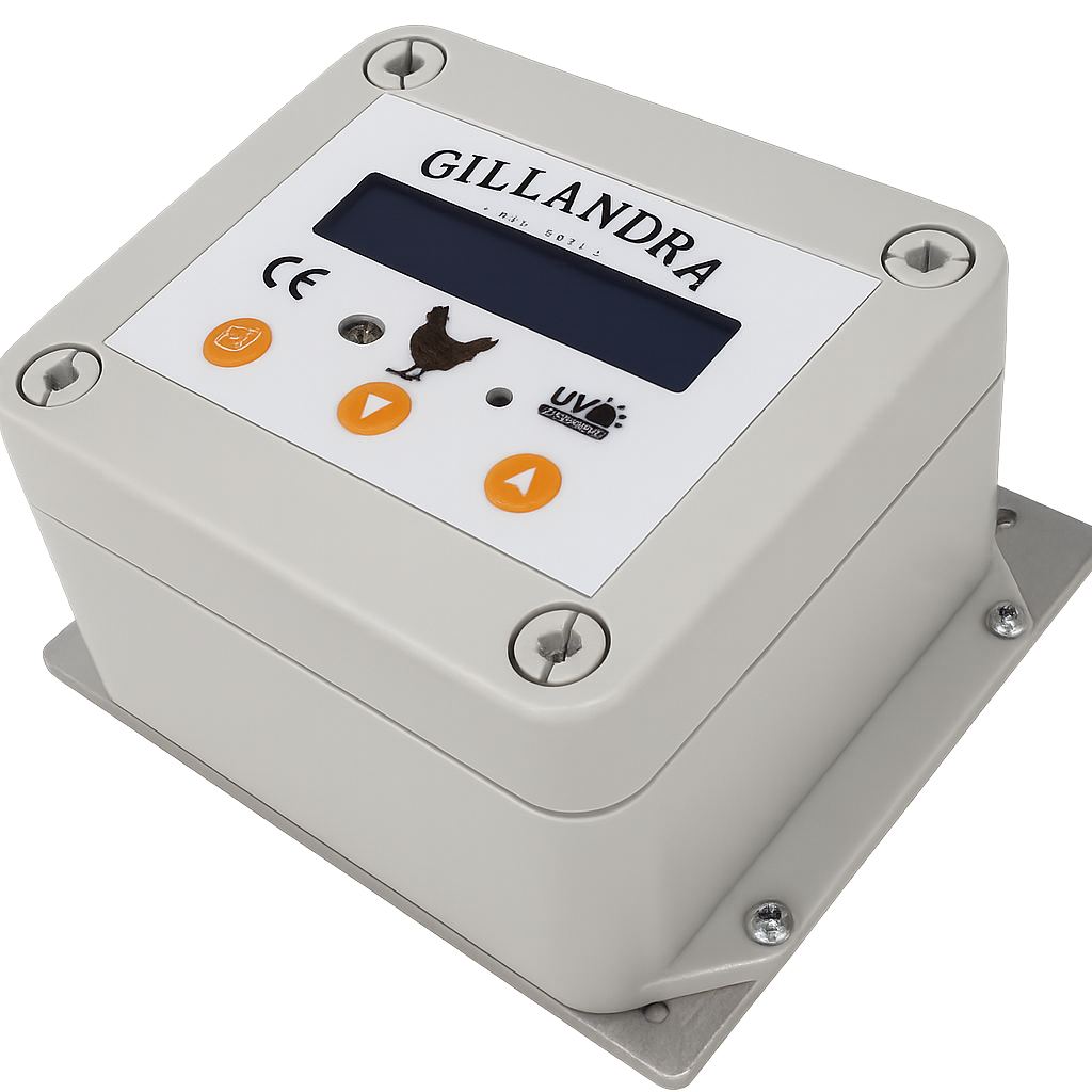 Fast and easy to setup and use AD Motor, mounted on Galvanised Transition Plate.